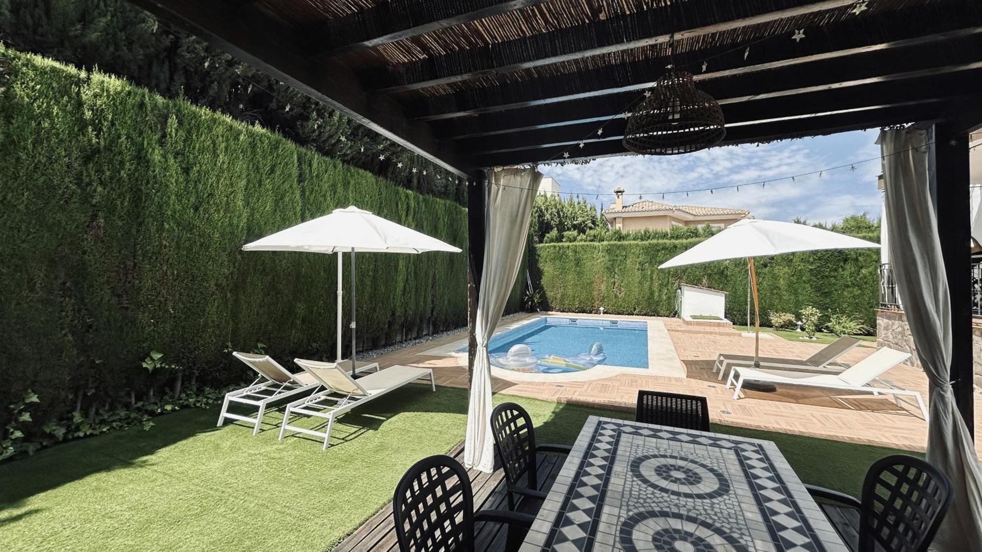 Extraordinaria Villa Con Piscina Y Chimenea Granada Esterno foto